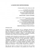 LA NACION COMO CUESTION REGIONAL