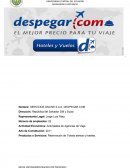 Productos o Servicios: Reservación de Tickets aéreos y hoteles.