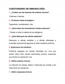 CUESTIONARIO DE INMUNOLOGÍA 1.- ¿Cuáles son las barreras del sistema inmune?