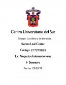 Ensayo: La oferta y la demanda.