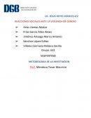 REACCIONES SOCIALES ANTE LA VIOLENCIA DE GÉNERO