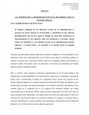Criminalistica LAS TEORIAS DE LA ADMINISTRACION EN EL DESARROLLO DE LA FUNCION FISCAL
