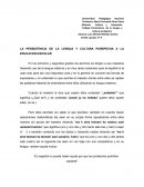 Purepecha LA PERSISTENCIA DE LA LENGUA Y CULTURA PUREPECHA A LA EDUCACION ESCOLAR