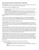 Un nuevo Resumen 1 Parcial Contratos civiles y comerciales