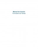Manual de Usuario Formulario de Ventas