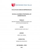 ANÁLISIS PERSONAL TENIENDO EN CUENTA LAS 5 ESTRATEGIAS DE MARKETING
