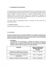 REQUERIMIENTOS NO FUNCIONALES. Página 1