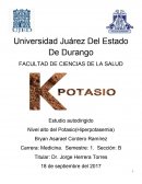 Nivel alto del Potasio(Hiperpotasemia)