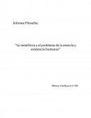 La metafísica y el problema de la esencia y existencia humanas