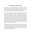 INTRODUCCIÓN AL DERECHO PENAL. GENERALIDADES DEL DERECHO PENAL