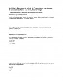 Actividad Ejercicios de cálculo de proporciones y problemas de aplicación de tanto por ciento, interés simple
