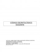 Código deontológico del docente