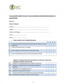 EVALUACIÓN PRÁCTICAS DEL PLAN DE INNOVACIÓN METODOLÓGICA DE MAGISTERIO