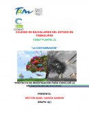 Proyecto de investigación para concluir la educación media superior