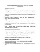 ENSAYO SOBRE LA “COMERCIALIZADORA DE PRODUCTOS DE ASEO PARA EL HOGAR