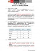 Establecer las actividades que permitan planificar