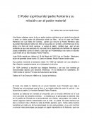 El Poder espiritual del padre Rentería y su relación con el poder material