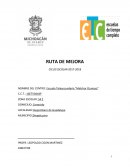 RUTA DE MEJORA CICLO ESCOLAR 2017-2018