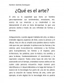 ¿Qué es el arte?