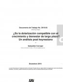 ¿Es la dolarización compatible con el crecimiento y bienestar de largo plazo? Un análisis post keynesiano?