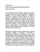 Reseña sobre antropología filosófica de Ernst Cassirer