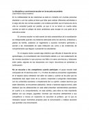 La disciplina y convivencia escolar en la escuela secundaria