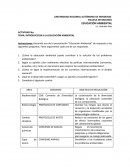 INTRODUCCION A LA EDUCACIÓN AMBIENTAL