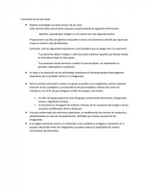Formación de Grupos Base. Página 1
