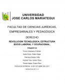 REVOLUCION TECNOLOGICA, ESTRUCTURA SOCIO LABORAL Y OCUPACIONA