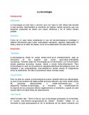 La Tecnologia - Ensayo