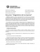 Resumen “Diagnóstico de la empresa”
