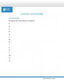 Ecuaciones y sus aplicaciones Valor de la variable