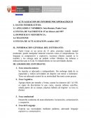 Actualizacion de informe psicopedagógico