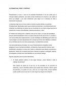 Alternativas, pros y contras