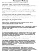 Revolución Mexicana Todo comienza en 1908