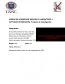 Unidad de aprendizaje biologìa y laboratorio Proyecto de investigación