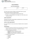 GUÍA DE APRENDIZAJE Tema: El texto argumentativo