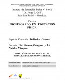 DIRECCIÓN GENERAL DE ESCUELAS. DIRECCIÓN DE EDUCACIÓN SUPERIOR.