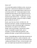 Amar o no? Amor no correspondido