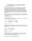 Propiedades De Los Numeros Reales. Estas propiedades incluyen