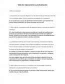 Taller de mejoramiento y profundización