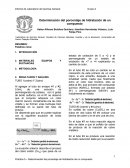 Determinación del porcentaje de hidratación de un compuesto Laboratorio de Química General