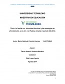 La familia con diversidad funcional y las estrategias de afrontamiento, en la A.C. red Puebla, durante el periodo 200-2014.