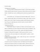 Gestión del trabajo • Presentación de la investigación