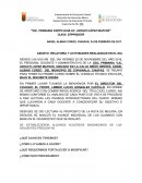 RELATORÍA Y ACTIVIDADES REALIZADAS EN EL DIA