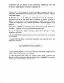 Gobierno de los incas y sus primeros contactos con las culturas andinas de Ecuador