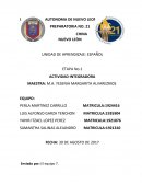 Integradora de español etapa 1