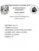 AREA DE CIENCIAS EXPERIMENTALES CURSO DE FISICA III