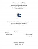 Relación entre el origen y la evolución histórica de los Derechos Humanos, en la formación del ciudadano