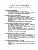 Formando un Equipo de Alto Desempeño Decálogo de comportamientos GERENCIALES